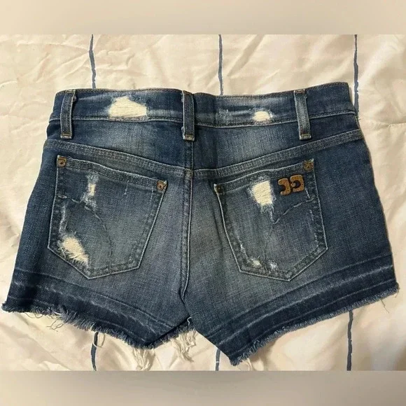 JOE’S Jeans Distressed Denim Low-rise Shorts - Picture 4 of 5
